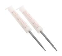 TOYANDONA 2 Pièces Injecteur de Médecin Cosplay en Plastique Blanc Léger et Réutilisable, Accessoire Réaliste pour Déguisement Infirmière et Décorations de Carnaval à Thème