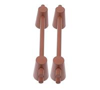 TOYANDONA 2 Pièces Jouets de Garde-Corps Ornement de Garde-Corps Miniature Mini Accessoire de Ferme Claustra Bois Exterieur Mini clôture en Bois Petite Bordure de clôture chêne Brun