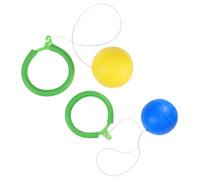 TOYANDONA 2 pièces Jumping Balls Garçon Fille Jouets de Saut Bouncy Ballons Élastiques pour Jeux Extérieurs Garçons Filles Anneaux de Saut Colorés Couleur Aléatoire Couleur Aléatoire