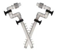 TOYANDONA 2 Pièces Kit de Raccord Rapide pour Aquarium en Abs avec Flux d'eau Optimisé, Accessoires de Filtration Externes pour Aquarium et Pompe à Eau