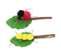 TOYANDONA 2 Pièces Kitten Chew Sticks Durable Felt Cat Toys for Indoor Teeth Silvervine Molar Sticks Pet Teasing Play