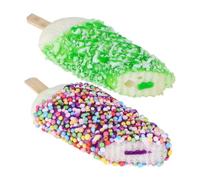 TOYANDONA 2 pièces Lot Bâtonnets Glace Artificiels Réalistes Mousse pour Décoration Magasin Maison et Fêtes à Thème Glace