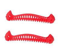 TOYANDONA 2 Pièces Lot de 2 Protège-Lames Élastiques Rouges en TPE pour Patins de Hockey et Patinage Artistique, Taille 255, Accessoires de Patinage Faciles à Enfiler, Protection Chocs et