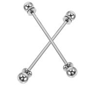 TOYANDONA 2 pièces Lot de Épingles Métal pour Col de Chemise Homme Barres de Col Robustes pour Chemises Habillées Pinces Cravate Décoratives pour Costume Formel