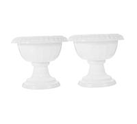 TOYANDONA 2 pièces Lot de Pots de Fleurs Miniatures Style Colonne Romaine Porte-Plante Décoratif Léger et Stable pour Balcon Mariage et Guide de Chemin Contenants pour Fleurs Fraîches ou