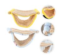 TOYANDONA 2 pièces Lot de Suspendus Double pour Oiseaux Hamac Chaud et pour Cage et Balancoire pour Perroquets Accessoire de Couchage et Jeu pour Petits Oiseaux