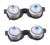 TOYANDONA 2 pièces Lunettes à Ressort Œil Accessoires Farceurs Effrayants pour Fête Props Prank Œil Réalistes pour Cosplay et Soirée Humour