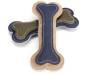 TOYANDONA 2 Pièces Mâcher pour Chien D’os, Nettoyage Dentaire | Toile de Lin, pour Petits et Moyens Chiens, Détourne les Mordillements, Usage Quotidien Couleur Aléatoire