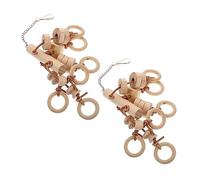 TOYANDONA 2 pièces Mâcher pour Perroquets Anneau Naturel pour Meulage des Dents Accessoire de Cage pour Oiseaux Actifs