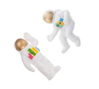 TOYANDONA 2 pièces Magnet Frigo Astronaute Créatif Résine Décoration Unique pour Réfrigérateur Lot Modèles Casque Doré Aimants Autocollants pour Adolescents et Adultes