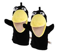 TOYANDONA 2 pièces Marionnettes à Main Petites Cartoon Peluche Jouets Marionnettes Main pour Garçon Fille et Adultes Garçon Fille