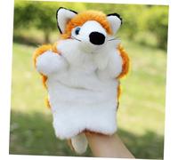 TOYANDONA 2 pièces Marionnettes Main Renard Peluche Douce Jeu de Rôle Imaginatif Garçon Fille Jouets Dexpression et Conte
