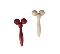 TOYANDONA 2 pièces Massage Roller Y-shape Bois de Pin Apaisant Multifonctionnel pour Corps et Visage Réduit Douleurs et Nœuds Améliore Circulation Sanguine Blanc et Rouge