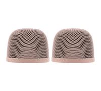 TOYANDONA 2 Pièces Microphone Ball Head Metal Mesh Cover Microphone Head Replacement Compatible With Wireless Handheld Mics For Studio And Live Performances