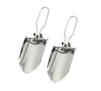 TOYANDONA 2 pièces Mini Pelle Pliante Acier Inoxydable Outil pour Jardinage et Plantation Truelle Compacte pour Fleurs et Plantes Pot Outillage Pratique pour Extérieur