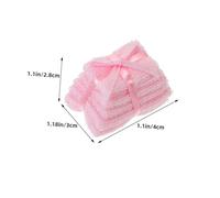 TOYANDONA 2 Pièces Miniature Dollhouse Bathroom Towels Set Realistic Plush Bath Hand Towels for Dollhouse Decor Compatible with Various Miniature Accessories and Themes Collectible Gift