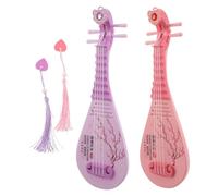 TOYANDONA 2 Pièces Miniature Pipa Toy Musical Instruments with Sound and Light Effects Interactive Kindergarten Musical Instrument for Early Education and Sensory Development Retro Chinese