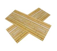 TOYANDONA 2 Pièces Miniature Wooden Dollhouse Flooring Realistic Hardwood Floorboards for DIY Doll Interiors and Creative Mini Scenes