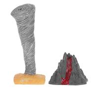 TOYANDONA 2 Pièces Modèles Tornade Plastique Résistants pour Décoration de Bureau et Jeux Éducatifs Stem Accessoires Micro Paysage pour Enseignement à et Activités Scolaires