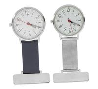 TOYANDONA 2 pièces Montre de Poche métallique infirmière et médecin Lot de Design Simple et Compact Montres Portables résistantes pour Professionnels de santé