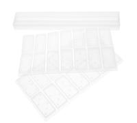 TOYANDONA 2 pièces Moule Silicone Domino pour Support Époxy Rack Organisateur Compact pour Rangement Dominos et Bijoux Moule DIY Résistant pour Création Artisanale