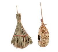 TOYANDONA 2 Pièces Nichoirs Oiseaux Tressée de pour Décoration de Jardin Abri Oiseaux
