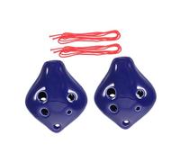 TOYANDONA 2 pièces Ocarina C Clé Céramique pour Adultes Instrument Musical Mini Ocarina avec Partitions Adapté Débutants et Joueurs Expérimentés
