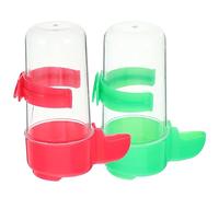 TOYANDONA 2 Pièces Oiseau D'oiseau D'oiseau Cacatoès pour Les Oiseaux Animal De Compagnie Bol Spray De Millet pour Alimentation Perroquets Plat d'eau D'oiseau Pendaison Copain Plastique
