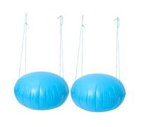 TOYANDONA 2 Pièces Oreiller De Piscine Protectrice Gonflable Pool Cover Float Extra Large Oreiller De Piscine Oreiller De Piscine Rond Boule De Couverture De Piscine Ciel Bleu PVC