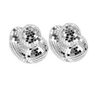 TOYANDONA 2 pièces Ornement Miroir Canard Disco Décoration Maison Originale Résistante pour Fêtes à Thème Disco Boules Facettes Reflet Lumineux