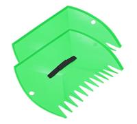 TOYANDONA 2 Pièces Outil De Nettoyage De Neige à Feuilles Outils De Nettoyage De Jardin Râteau Boules De Feuilles Écopes De Feuilles De Pelouse Pinces à Feuilles Pelle à Neige Plastique Vert