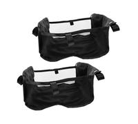 TOYANDONA 2 pièces Panier de Rangement Poussette Filet Ajustable et Étanche Sous Siège Panier Inférieur pour Vêtements Jouets Couches et Courses Accessoire Pratique pour Poussettes