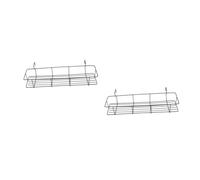 TOYANDONA 2 Pièces Panier de Rangement Robuste pour Barbecue Support de Bouteilles de Condiments avec Crochet pour Grillades Couleur Aléatoire