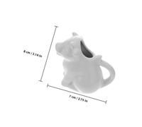 TOYANDONA 2 pièces Pichet à Lait Céramique Petit Format Animaux avec Poignée Lot de Résistant et Facile à Nettoyer Pratique pour Cuisine et Service