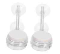 TOYANDONA 2 pièces Pierre Diffuseur Air Aquarium Disque Nano Bulles avec Ventouse Diffuseur Silencieux pour Oxygénation Uniforme et Support Santé Poisson