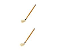TOYANDONA 2 Pièces Pinceau à Sauce Barbecue Cuisson Grillage Balai serpillère Brosse à Poire Barbecue vadrouille vadrouilles à Sauce vadrouille à badigeonner pour Griller Cheveux hérissés