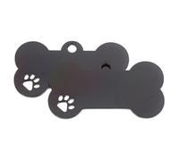 TOYANDONA 2 Pièces Plaques Identité pour Chien Acier Inoxydable Lot de Étiquettes Vierges Durables à Graver Pendentifs Personnalisés pour Petits Chiens Résistantes à Usure et Adaptées