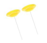TOYANDONA 2 Pièces Plastique Juggling Plates avec Bâtons pour Formation Disques Stables pour Spectacles Scéniques et Jeux de Fête