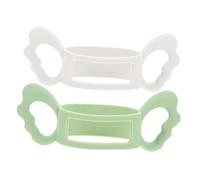 TOYANDONA 2 Pièces Poignées Universelles Silicone pour Biberons pour Bébés Lot de Antidérapantes Conception Ergonomique Compatibles avec Divers Types de Biberons pour Apprentissage et des