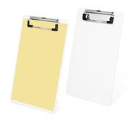 TOYANDONA 2 Pièces Porte-documents Transparent en Plastique, Pince | Format Mince, Bords Arrondis, Surface Lisse Moderne, pour Menus, Devoirs t Salons Professionnels