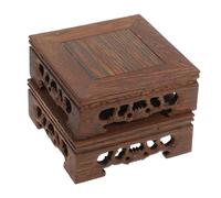 TOYANDONA 2 Pièces Présentoir Socle pour Vase Support Carré Support pour Encensoir Socle Décoratif Ornement Support pour Vase