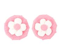 TOYANDONA 2 pièces Protège Poignée Porte Rondes Coton Doux Housses de Bouton Meuble Décoratives à Motif Fleurs pour Tiroir Placard Armoire Réutilisables et Lavables