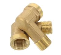 TOYANDONA 2 pièces Raccord Coudé Laiton Double Filetage Extension Robuste Connecteur Femelle pour Plomberie Lot