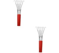 TOYANDONA 2 Pièces Râteau à Palourdes Acier Outil de Plage et Pratique pour Creuser Coquillages et Fruits de Mer Râteau à Main Multi Dents avec Grip Fort pour Mer et Ramassage de Coquillages