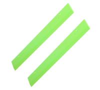 TOYANDONA 2 Pièces Règle Aveugle Tactile PP Vert, Mesure Braille pour | Gros Sillons, Repères en Relief, Léger et Solide, pour Cahiers, Feuilles, Voyages et Loisirs Créatifs
