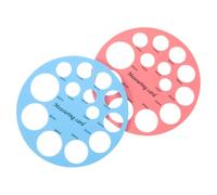 TOYANDONA 2 Pièces Règle De Mesure De Mamelon Et Guide D'embout Pour Brides Outil De Mesure D'embout Règle De Gabarit Circulaire