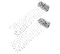 TOYANDONA 2 Pièces Réseau de Poulet Hexagonal Filet galvanisé Stylo volaille Grille métallique Jardinage Engrener Grillage de Jardin clôture de volaille Fil de Poulet Hexagonal Le Fer