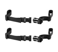 TOYANDONA 2 Pièces Sangles de Poitrine Réglables, Nylon ABS | Fixation à Boutons Latéraux, Deux Boucles Incluses, Longueur Ajustable, Usage Extérieur, Cyclisme et Trail