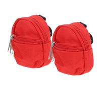 TOYANDONA 2 Pièces Scale Mini School Bags Accessories for Dollhouse Scenes and Party Decorations