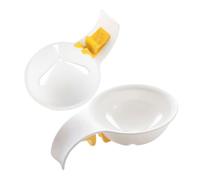 TOYANDONA 2 pièces Séparateur Œufs Silicone Clip Maison Pâtisserie Outil Pratique pour Séparer Blancs et Jaunes Résistant et Réutilisable pour Cuisson et Desserts